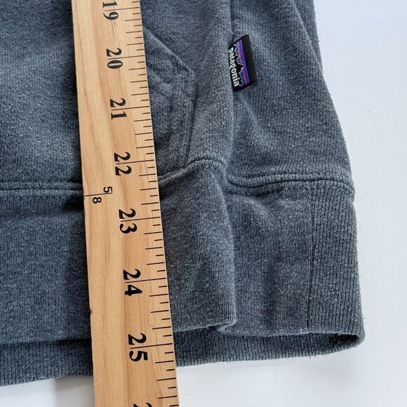 Patagonia Pullover Hoodie Gray Mens Small Womens Medium Save our Home Planet - Picture 4 of 8